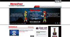 Desktop Screenshot of metroportavm.com.tr